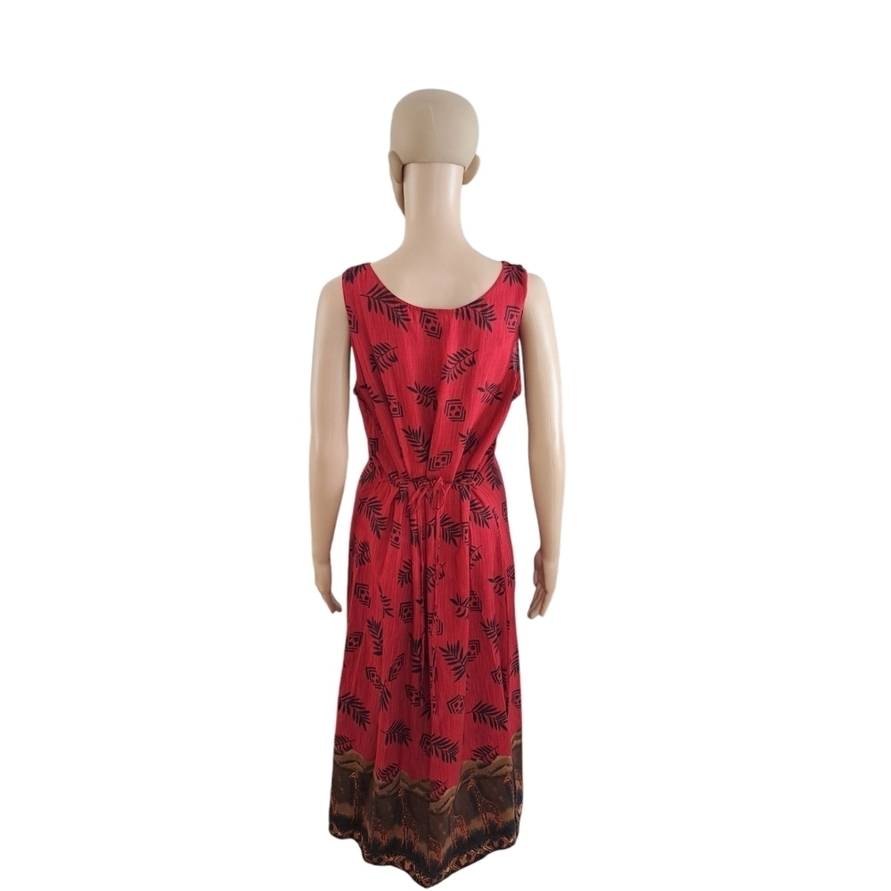 Tradition 2 Pc vintage safari print dress and short-sleeved shirt set Jungle Set - Picture 10 of 16